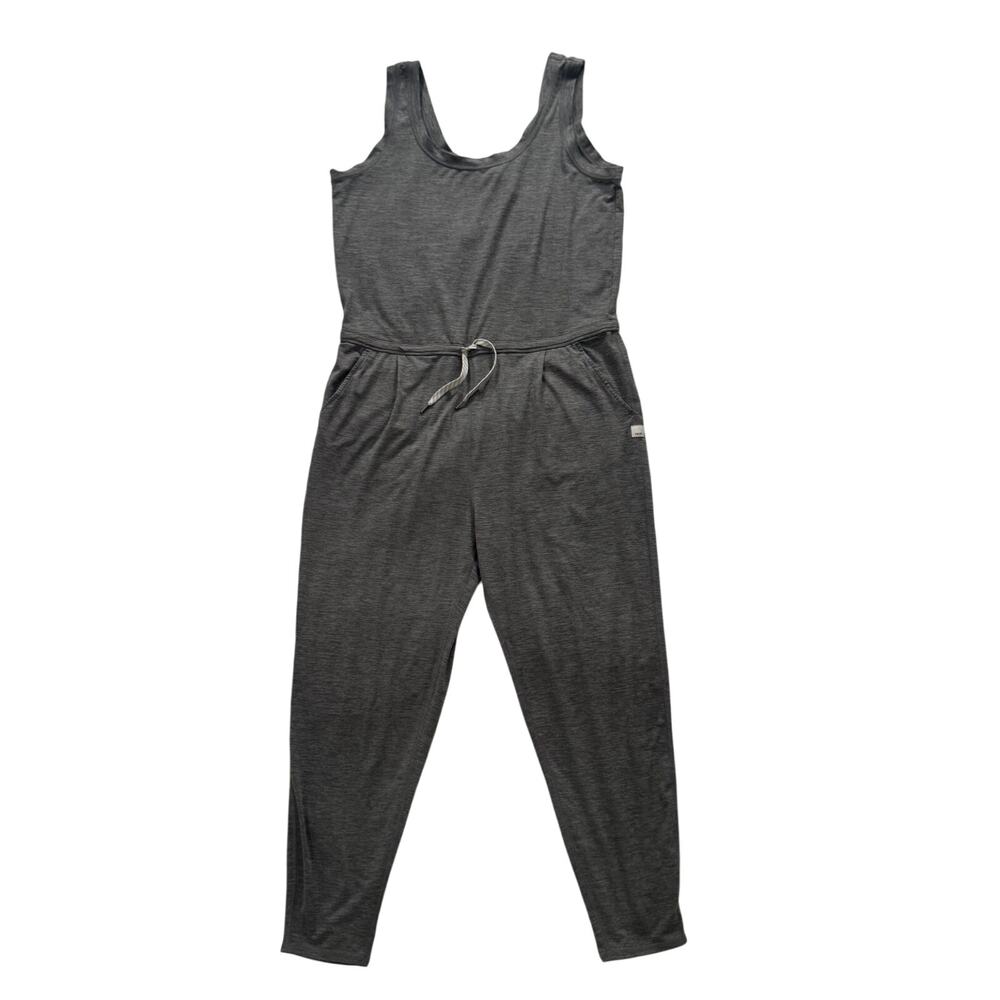 Vuori Jogger Women’s Medium Gray Romper Athleisure Yoga Travel Lounge Minimalist - Picture 2 of 16